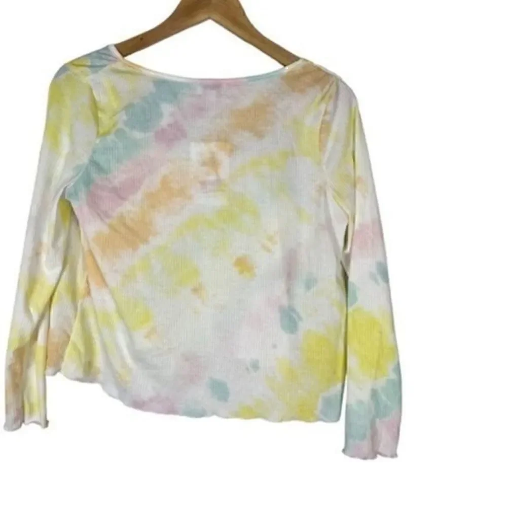 Nordstrom Love, Fire Girls Cardigan & Tank Set Tie Dye Rainbow Stripe XL NWT